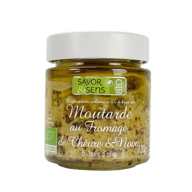 Moutarde Au Fromage De Chevre & Noix Bio - 130g
