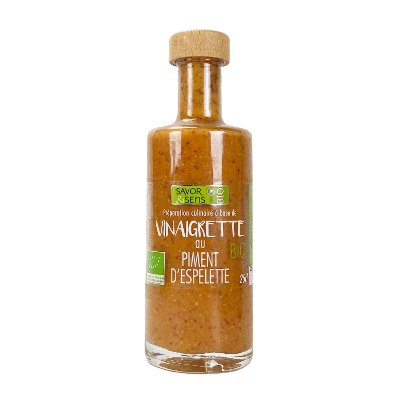 Vinaigrette Bio Au Piment D'espelette - 25cL