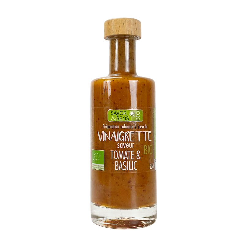 Vinaigrette Bio Saveur Tomate Basilic - 25cL