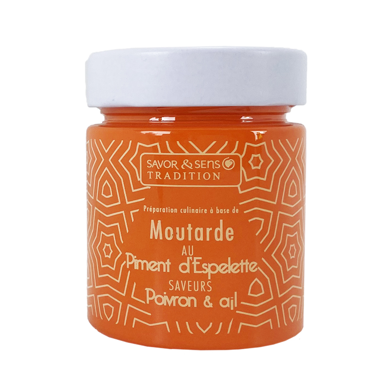 Moutarde Cb Au Piment D'espelette Saveur Poivron Ail - 130g