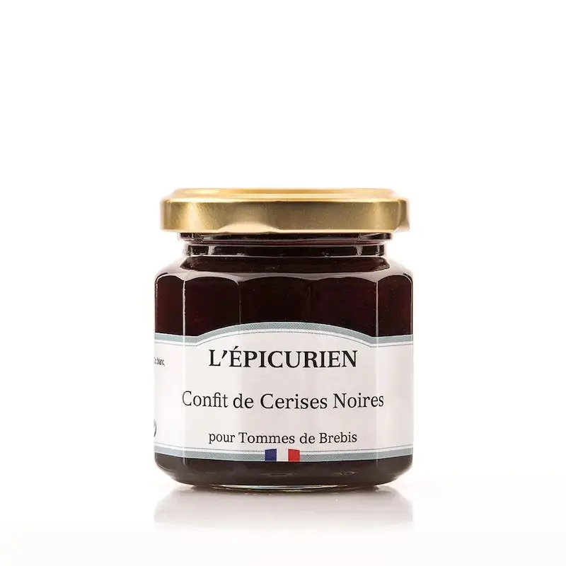 Confit De Cerises Noires - Grands Classsiques Fromagères - 125g