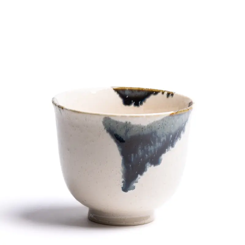 Accessoires Thes & Infusions Dammann Freres - Bol A The Du Japon ( Brume / Noir et Blanc / Porcelaine ) 15cl