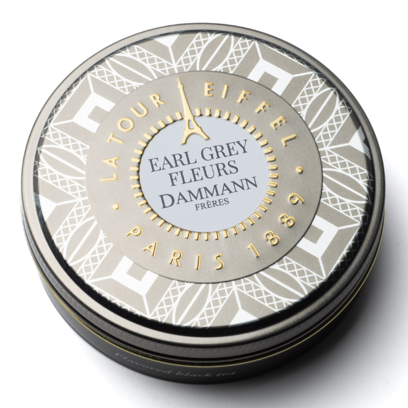 The Noir Aromatise Boite ( Dammann Freres ) - Earl Grey Fleurs / Boite Metal / 6 Sachets