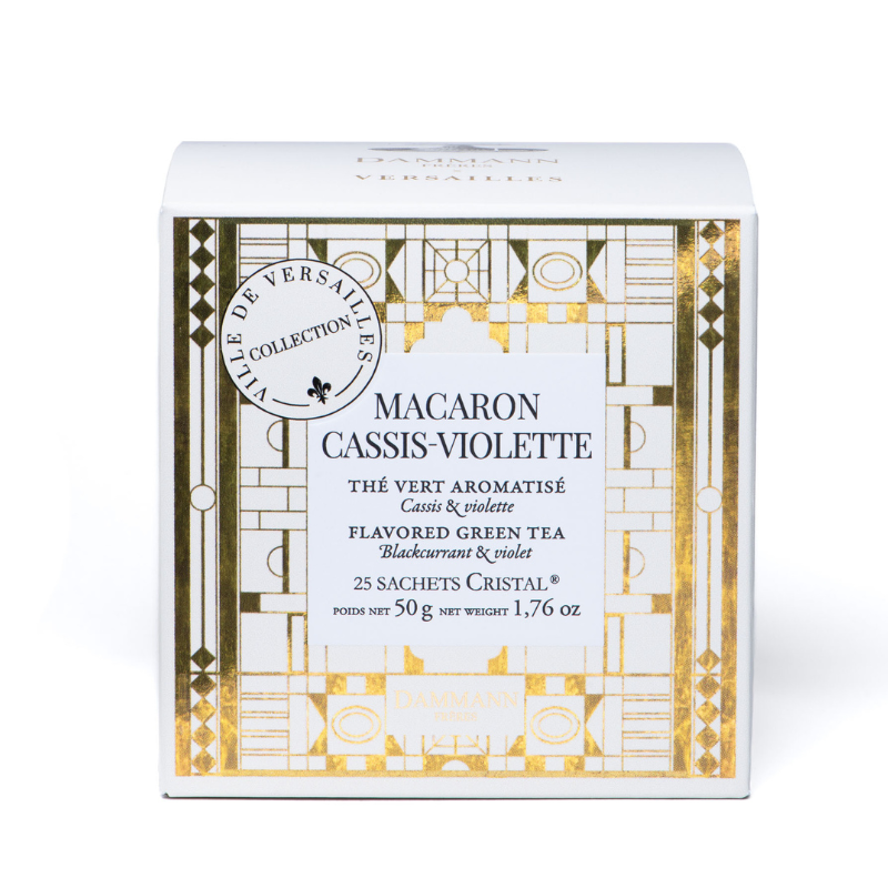 The Vert Aromatise Boite ( Dammann Frères ) - Macaron Cassis Violette