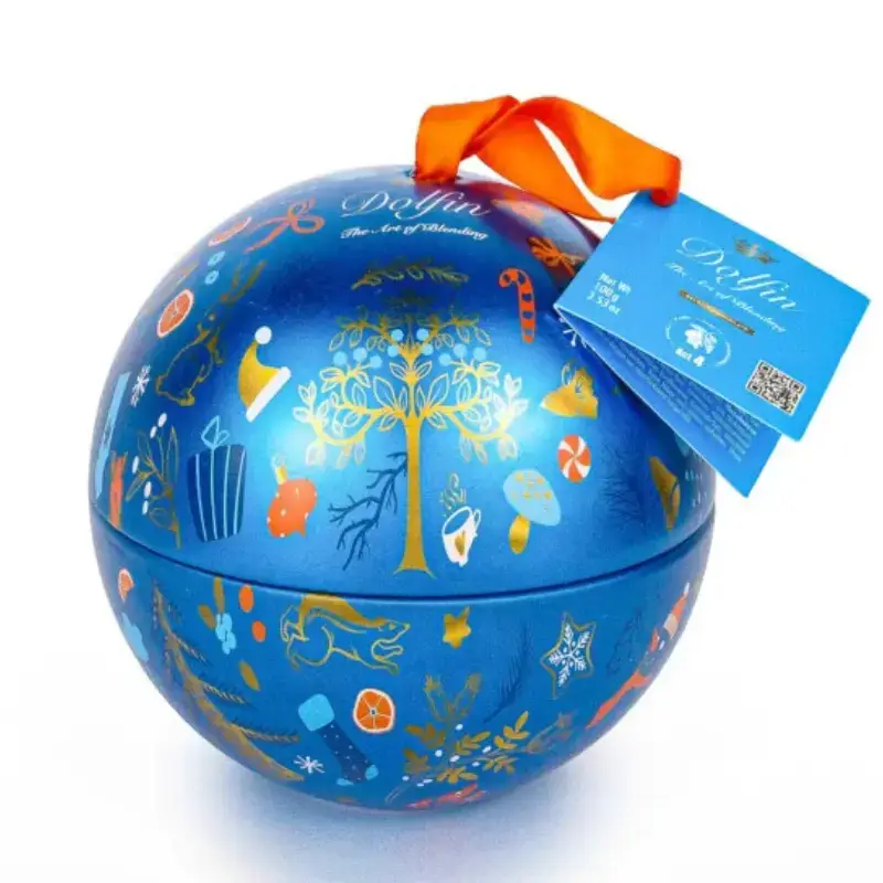 Boule De Noel Chocolat Lait 5 Saveurs ( Dolfin ) - Boule De Noel Chocolat Lait 5 Saveurs