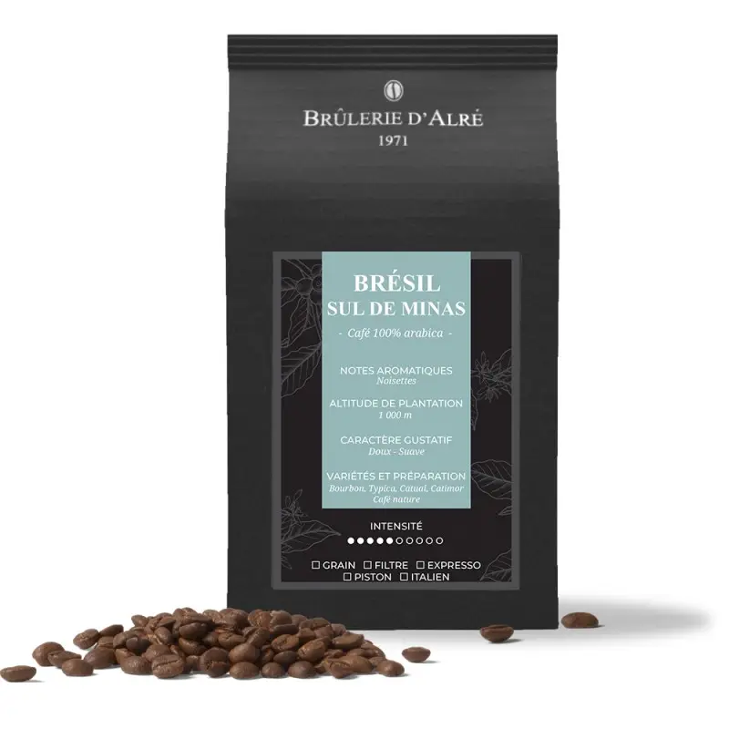 Cafe Grains ( La Brulerie D'arle ) - Bresil Sul De Minas-250g