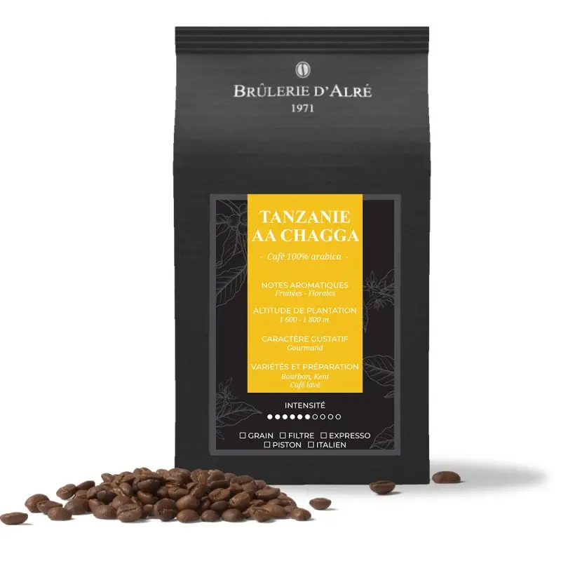 Cafe Grains ( La Brulerie D'arle ) - Tanzanie AA Chagga -250g