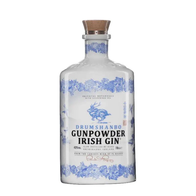 Drumshanbo Gunpowder Irish Gin ( Lmdw ) - Ceramique Bottle Bleue
