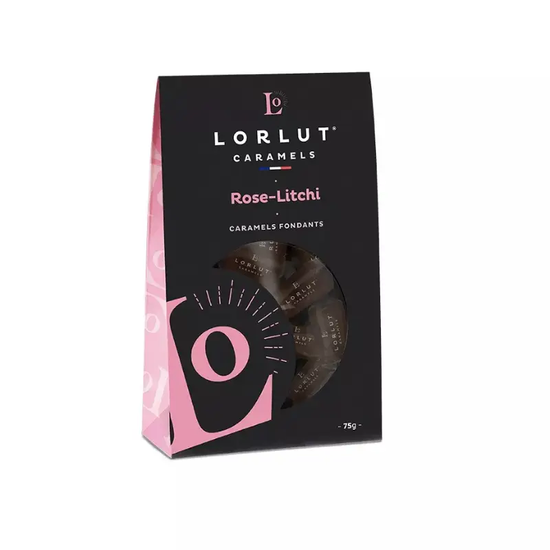 Caramels Boîte 75g ( Lorlut ) - Rose Litchi