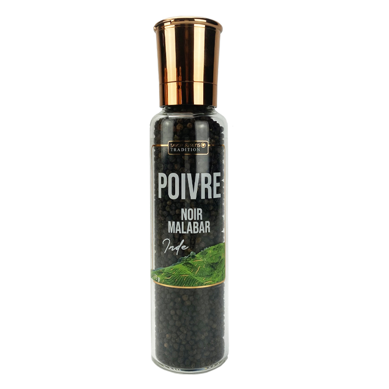 Poivres Grand Moulin Rechargeable ( S&s ) - Malabar Noir Des Indes