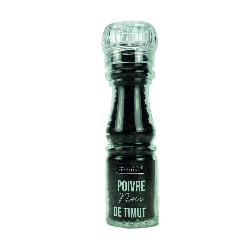 Poivres Moulin Pvc Rechargeable (s&s) - Poivre Noir Timut Du Népal