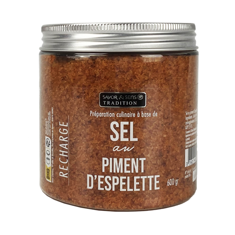 Recharge Sel Piment D'espelette - 600g