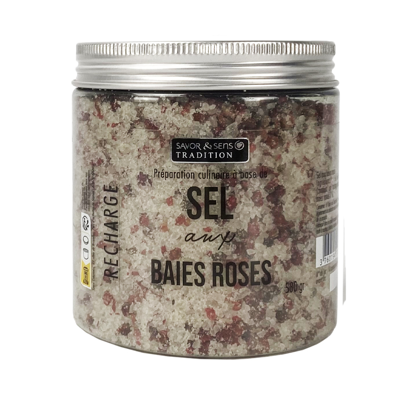 Recharge Sel Aux Baies Roses - 580g