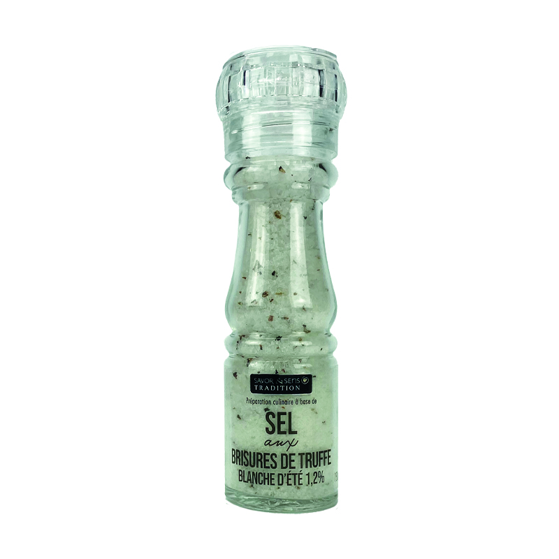 Sels Moulin Pvc Rechargeable (s&s) - Brisures De Truffe Blanche D'Ete