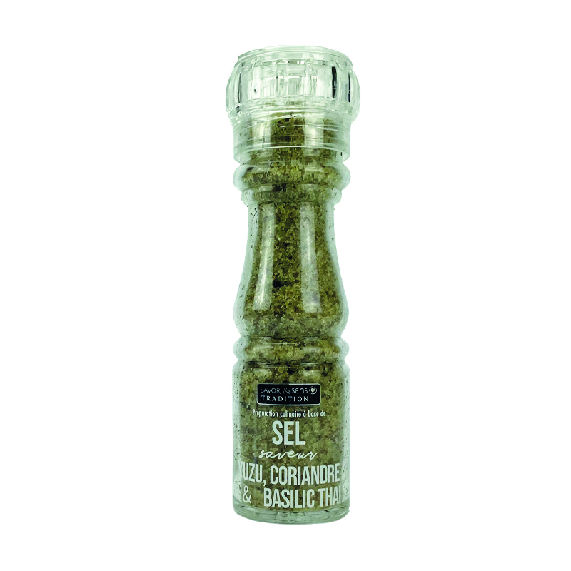 Sels Moulin Pvc Rechargeable (s&s) - Saveurs Yuzu Basilic Thai & Coriandre