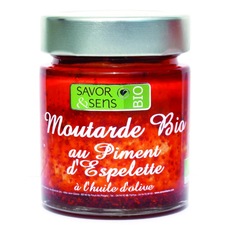 Moutarde Au Piment D'espelette Bio - 130g