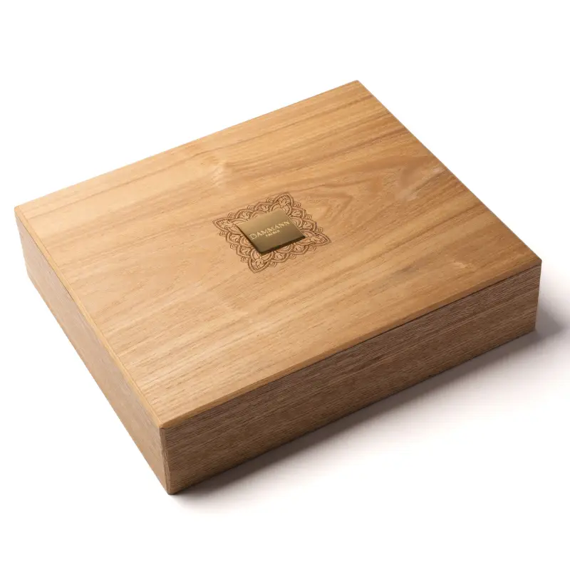 Coffret ( Dammann Freres ) - Coffret Bois Clair 48 Sachets Suremballes Tisanes & Infusions