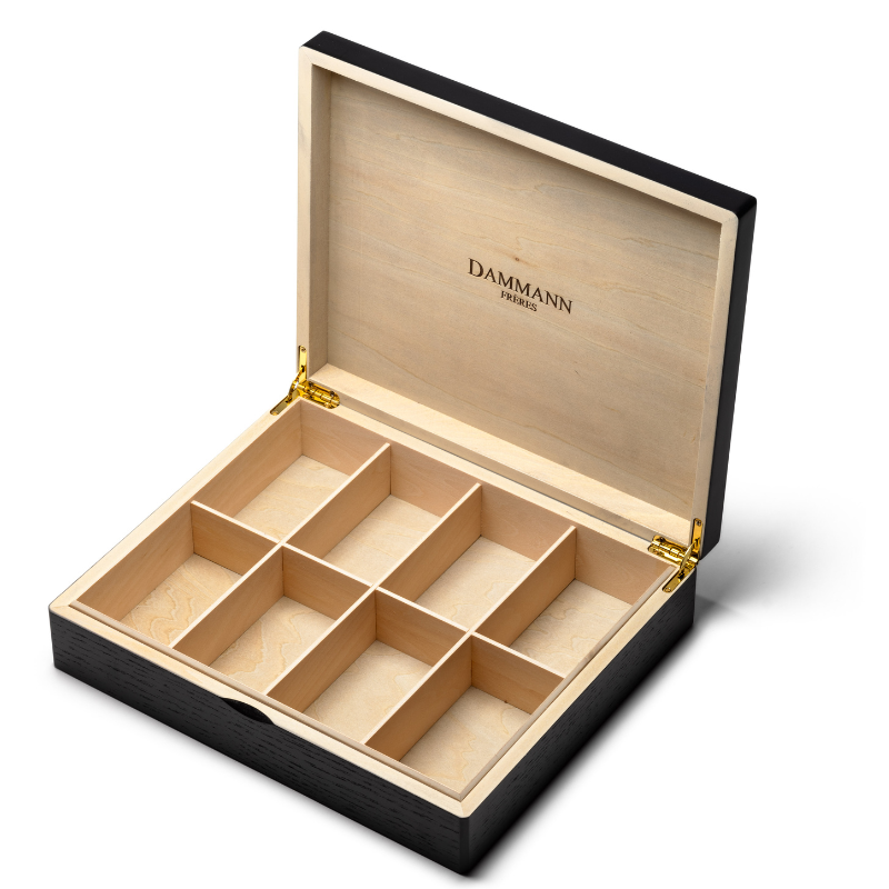 Coffret & Boite Vides Dammann Freres - Coffret Bois Noir Vide Pour 48 Sachets Dammann Freres