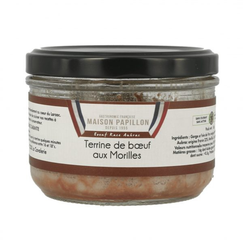 Les Terrines Du Terroir ( Maison Papillon ) - De Boeuf Race Aubrac Aux Morilles